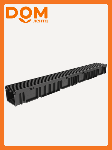 Изображение товара Лоток Gidrolica Light, для дождеприемника, пластик, черный, 100х116 см