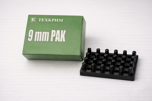Изображение товара Кейс для холостых патронов 9мм на 20 шт, контейнер для хранения патрон, техкрим