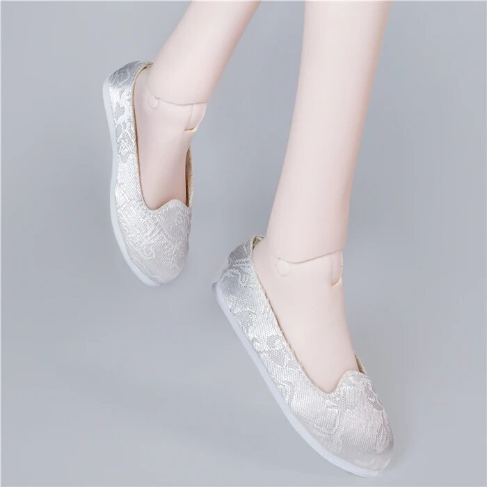 Белые ботинки для куклы BJD 1/3