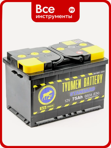 Изображение товара Аккумуляторная батарея TYUMEN BATTERY Тюмень standard 6ст, кальциевая технология, обратная полярность для автомобилей