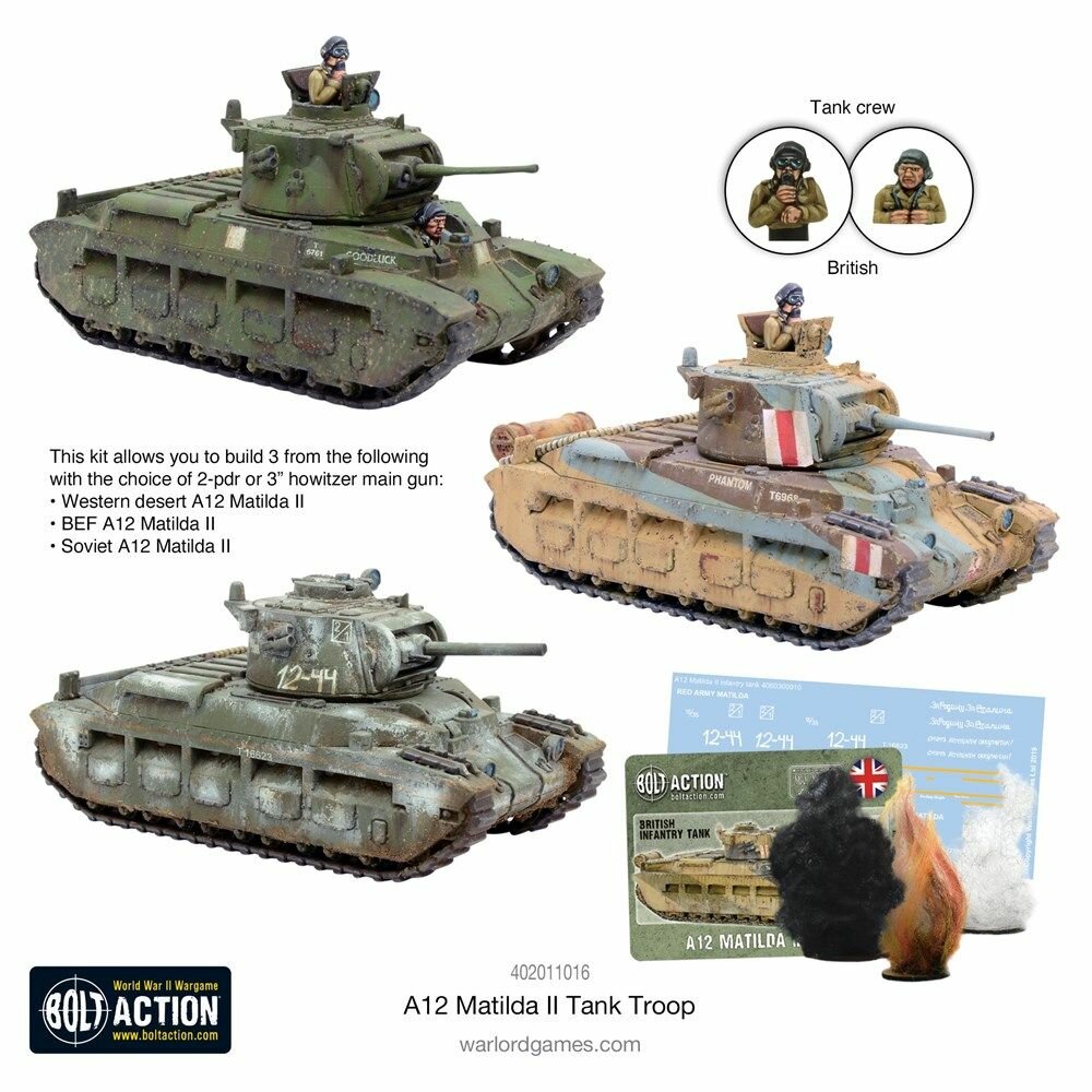 Набор Bolt Action Matilda II Troop