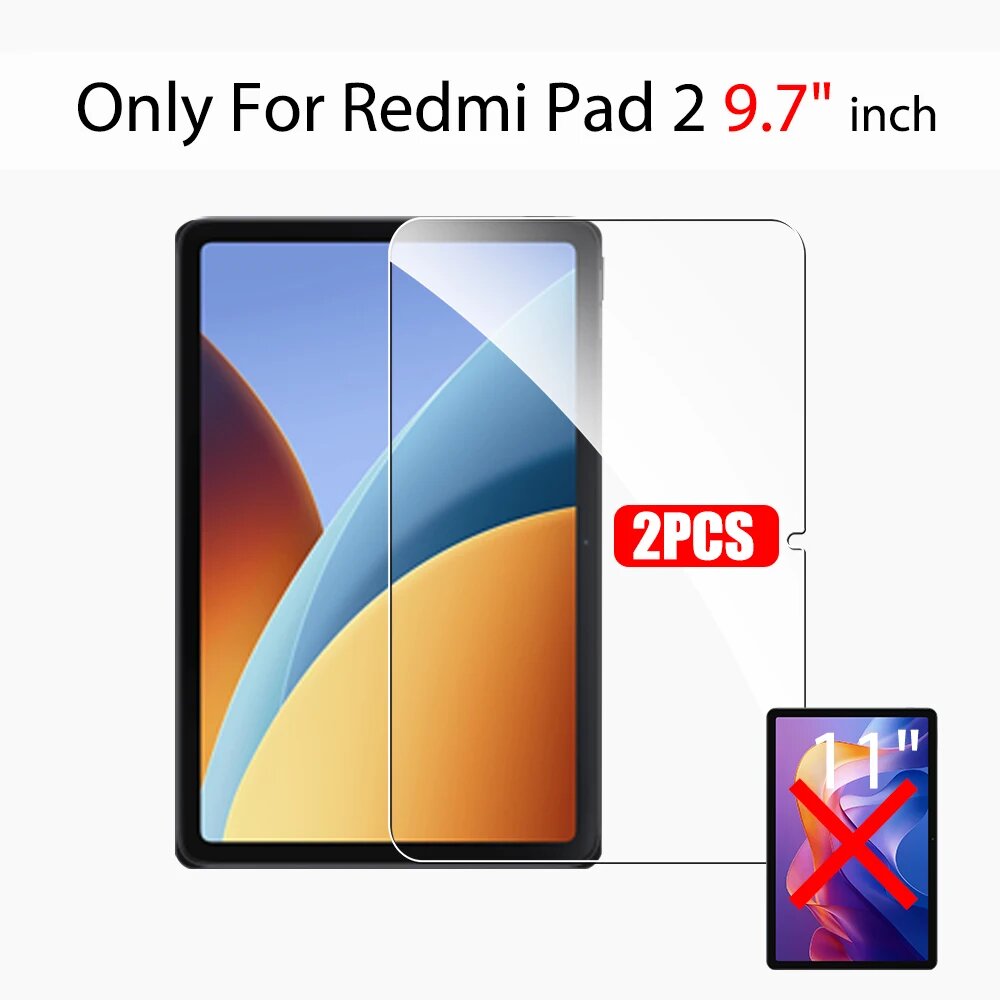 Защитная пленка из закаленного стекла для Xiaomi Redmi Pad 2 MARTIN STELLA 2 шт. For Redmi Pad 2 9.7