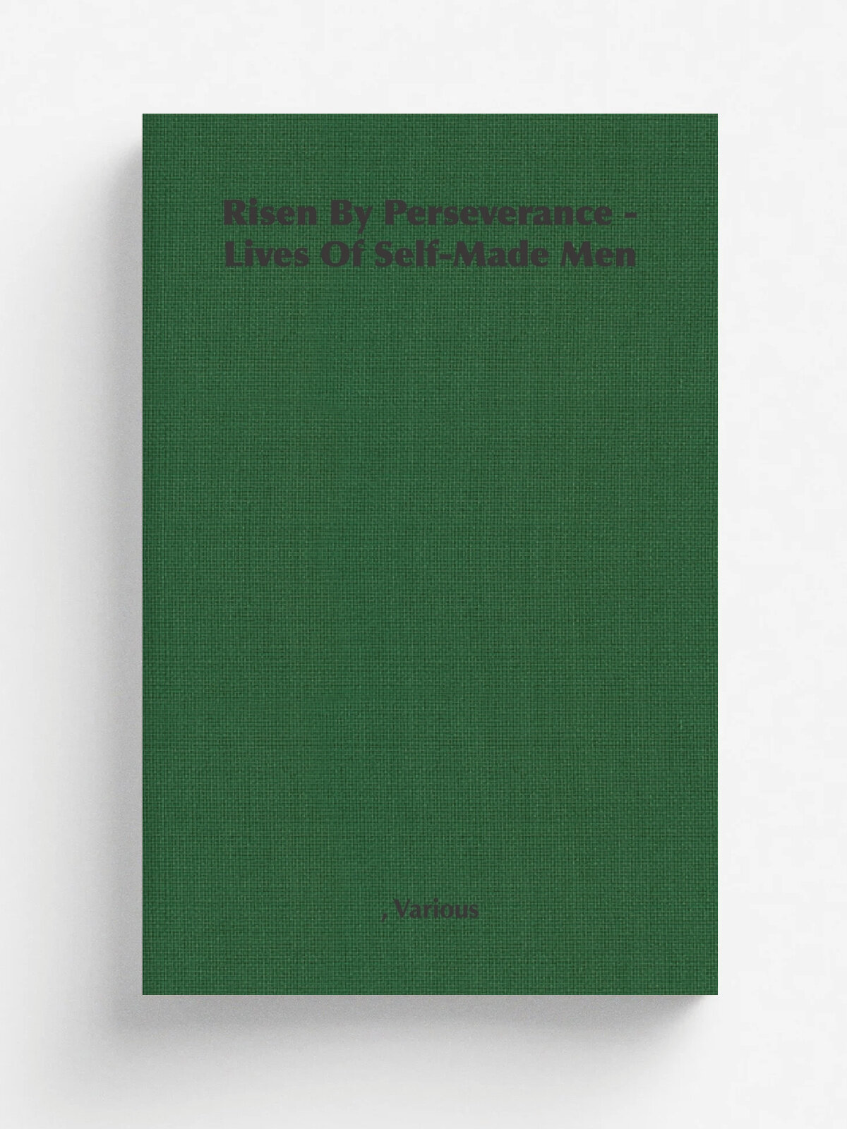Risen by Perseverance - Lives of Self-Made Men