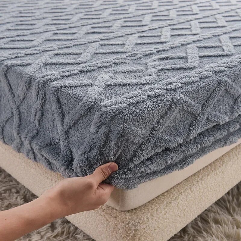 Флисовая простыня серая 90x200 см