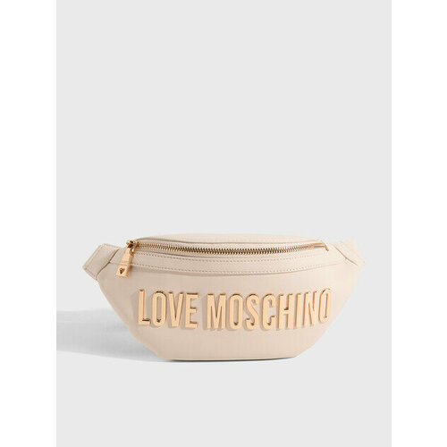 фото Сумка поясная love moschino, светло-бежевый