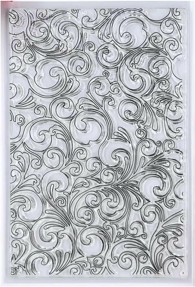 Прозрачные штампы Kwan Crafts с фоном листьев для создания открыток декора и DIY скрапбукинга