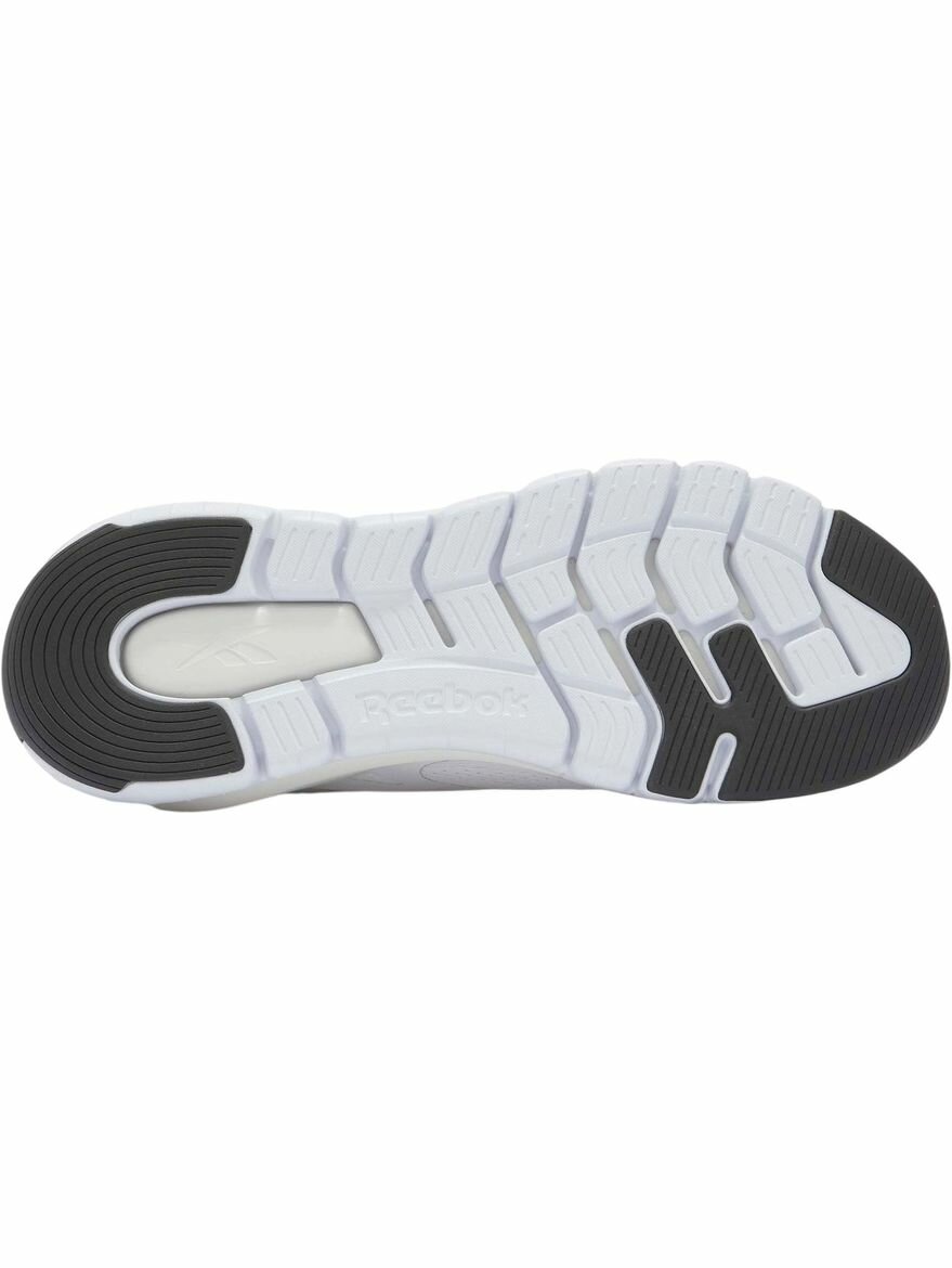 Кроссовки Reebok Flex Trainer, полнота F, размер 7,5 US, белый, черный, серый — фото 1