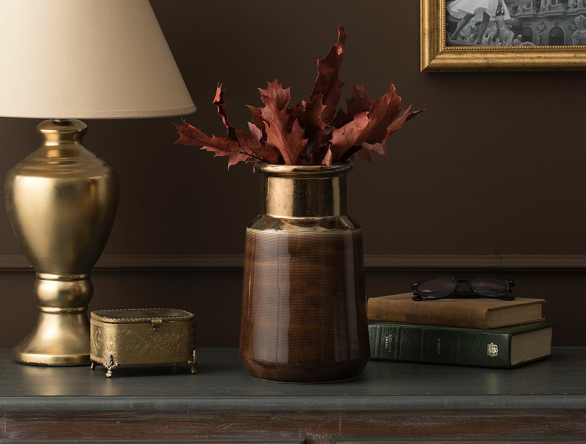 Ваза для цветов. Состав:100% Керамика. Размер:165X165X275CM. Цвет: Коричневый/AFRICAIN