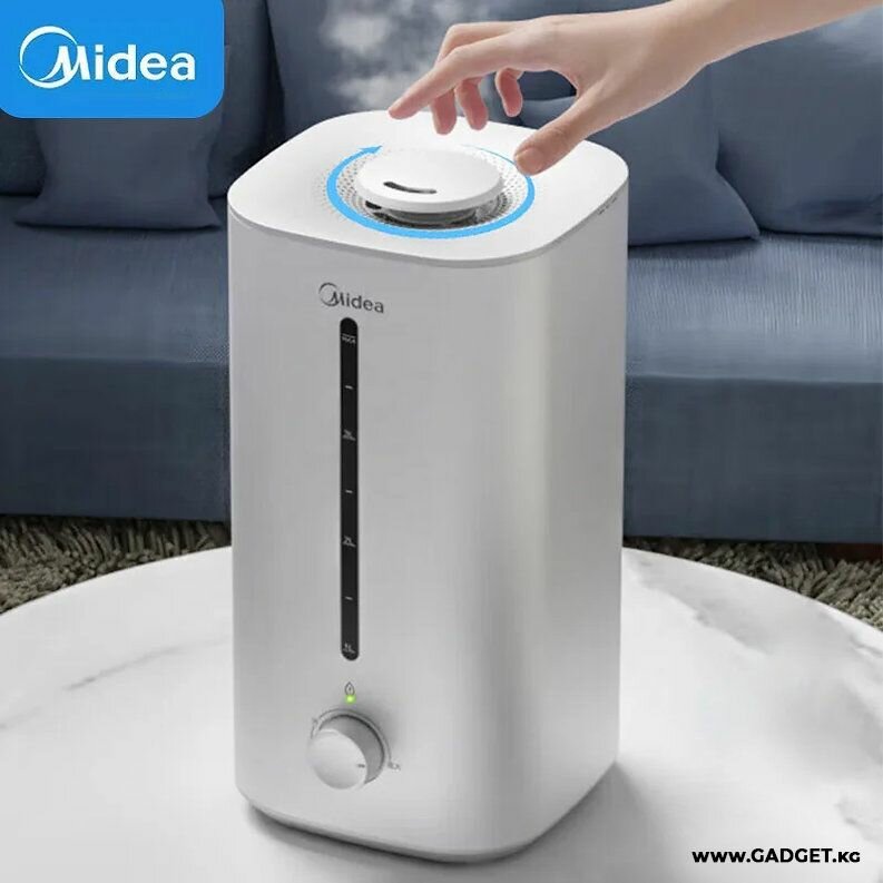 Увлажнитель воздуха Midea SC-3G40S, ультразвуковой, паровой, белый, 1,3 кг