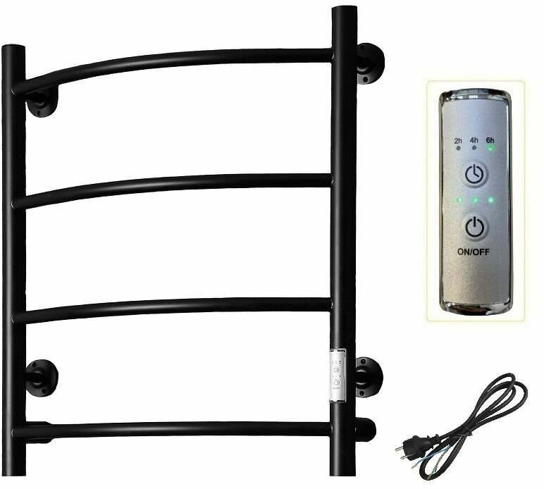 Полотенцесушитель электрический Тругор ПЭК сп 5 60х40 черный ВГП