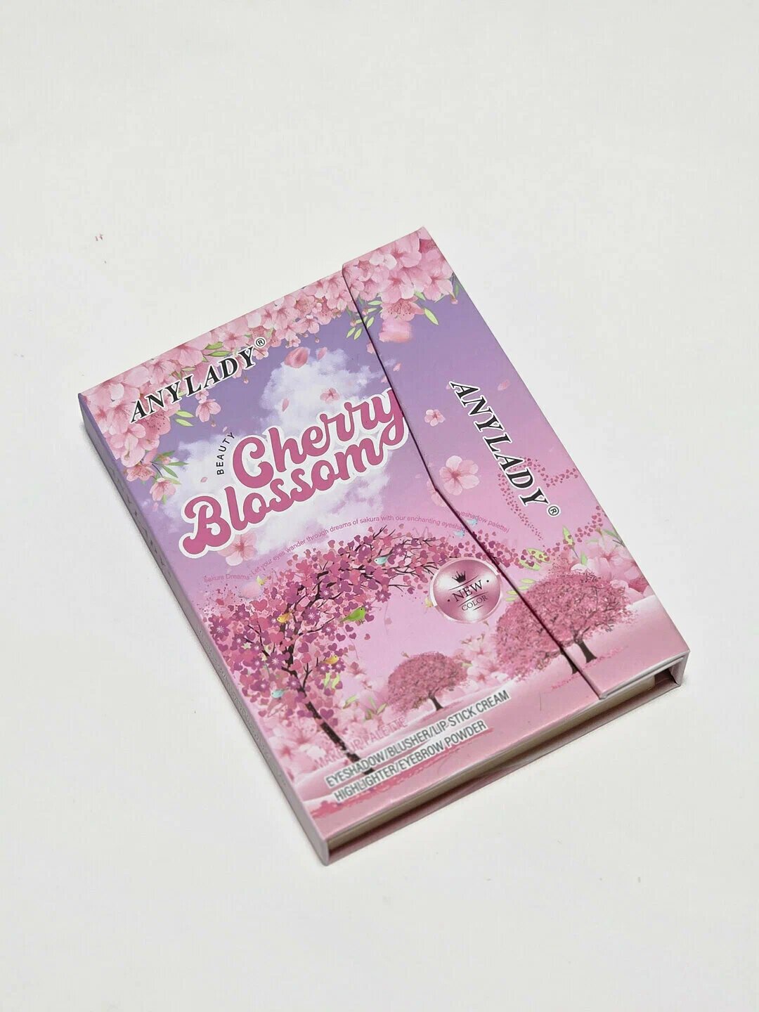 Тени для век в форме книги, с кисточкой, румянa, контринг, помада