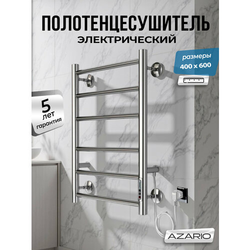 фото Полотенцесушитель azario parma 400/600 электрический r 6 пер. az10846