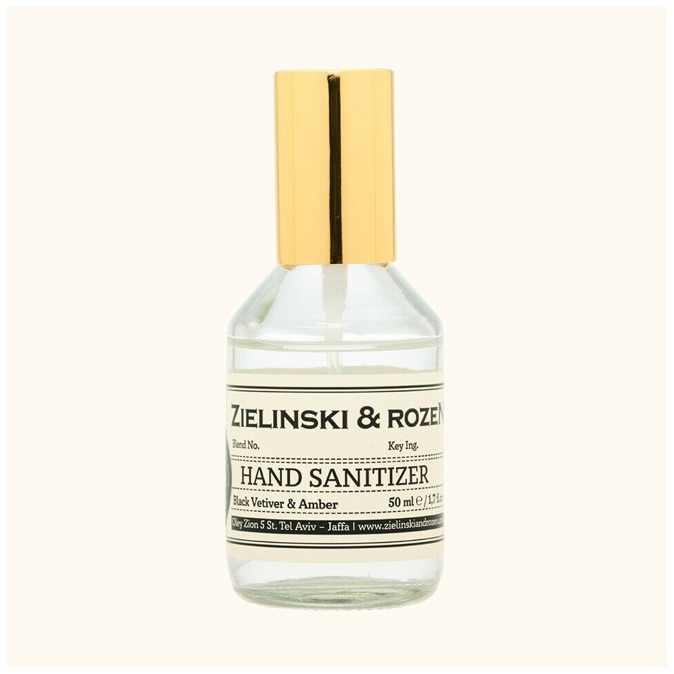 ZIELINSKI & ROZEN Санитайзер Спрей для рук "199" Черный ветивер, Амбра (50мл)