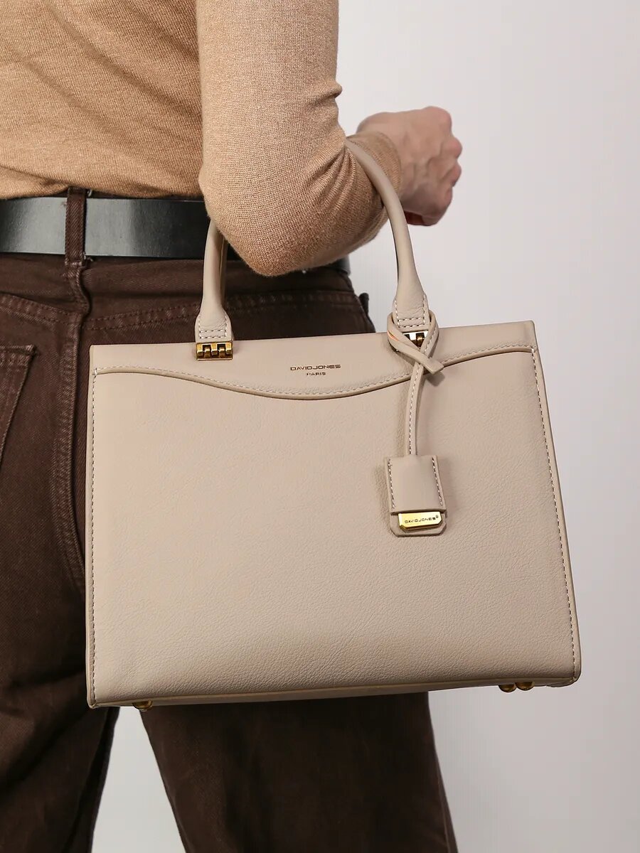 Сумка тоут DAVID JONES, песочный — фото 1