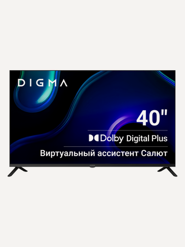 Изображение товара Телевизор Digma DM-LED40SBB36 40" LED, FULL HD, черный, смарт ТВ, Салют ТВ