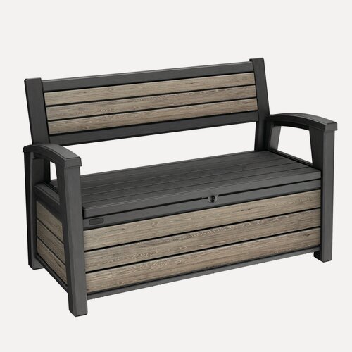 Изображение товара Скамья - сундук Keter Deco Garden Bench 227 L Ashwood (ясень/светло-коричневый) (17213853)