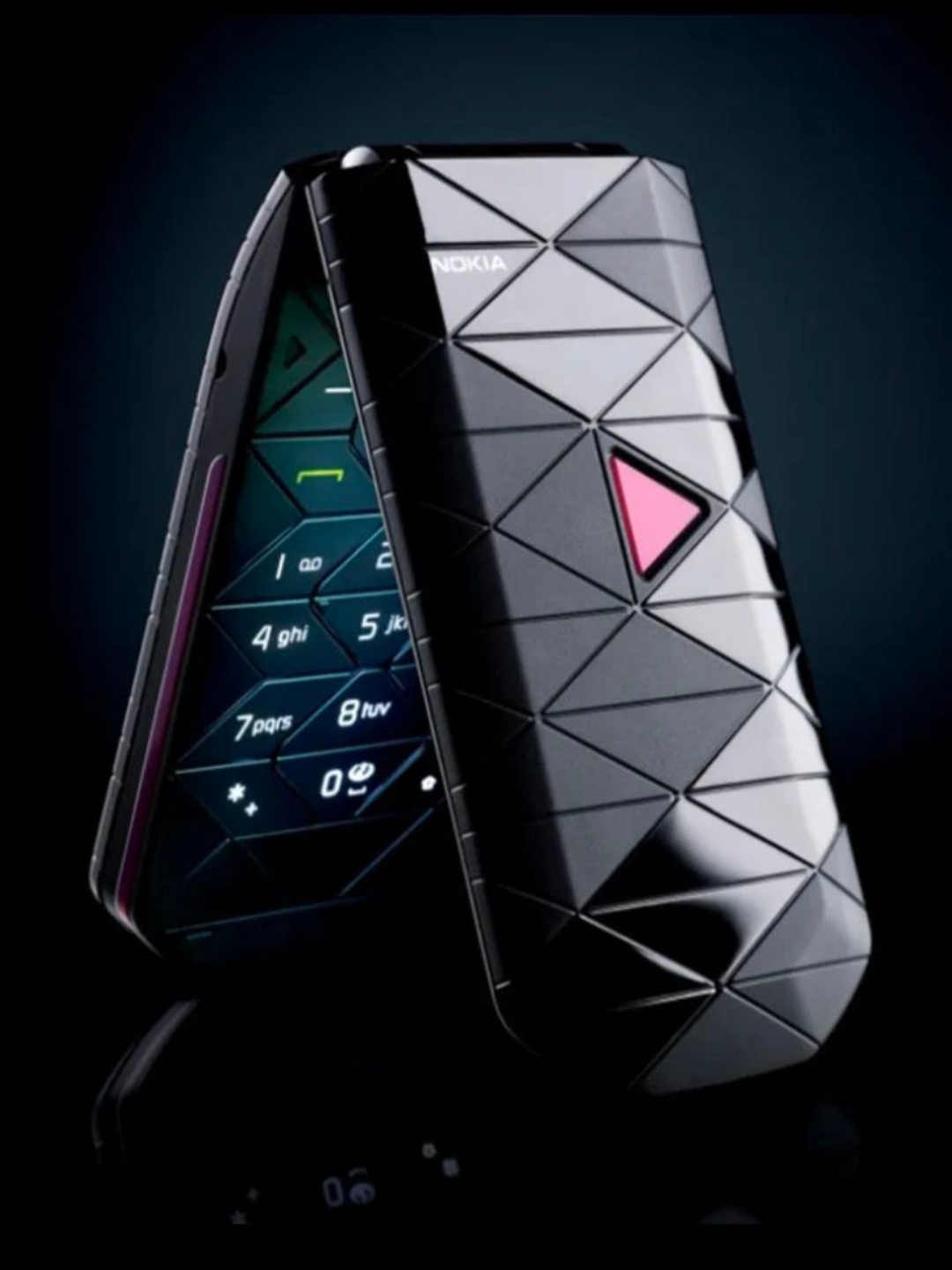Цифровой кнопочный телефон Nokia 7070 Prism, раскладушка, экран 1.8 дюйма, GSM 2G