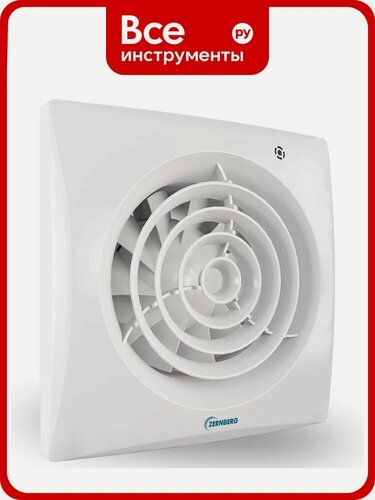 Изображение товара Вентилятор Zernberg Izumrud 100, ABS-пластик, осевой, 95 м³/ч, белый