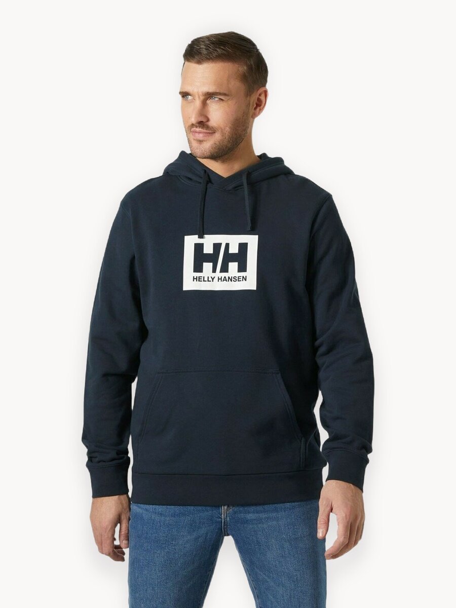 Худи Helly Hansen HH Box, размер 2XL, , темно-синий