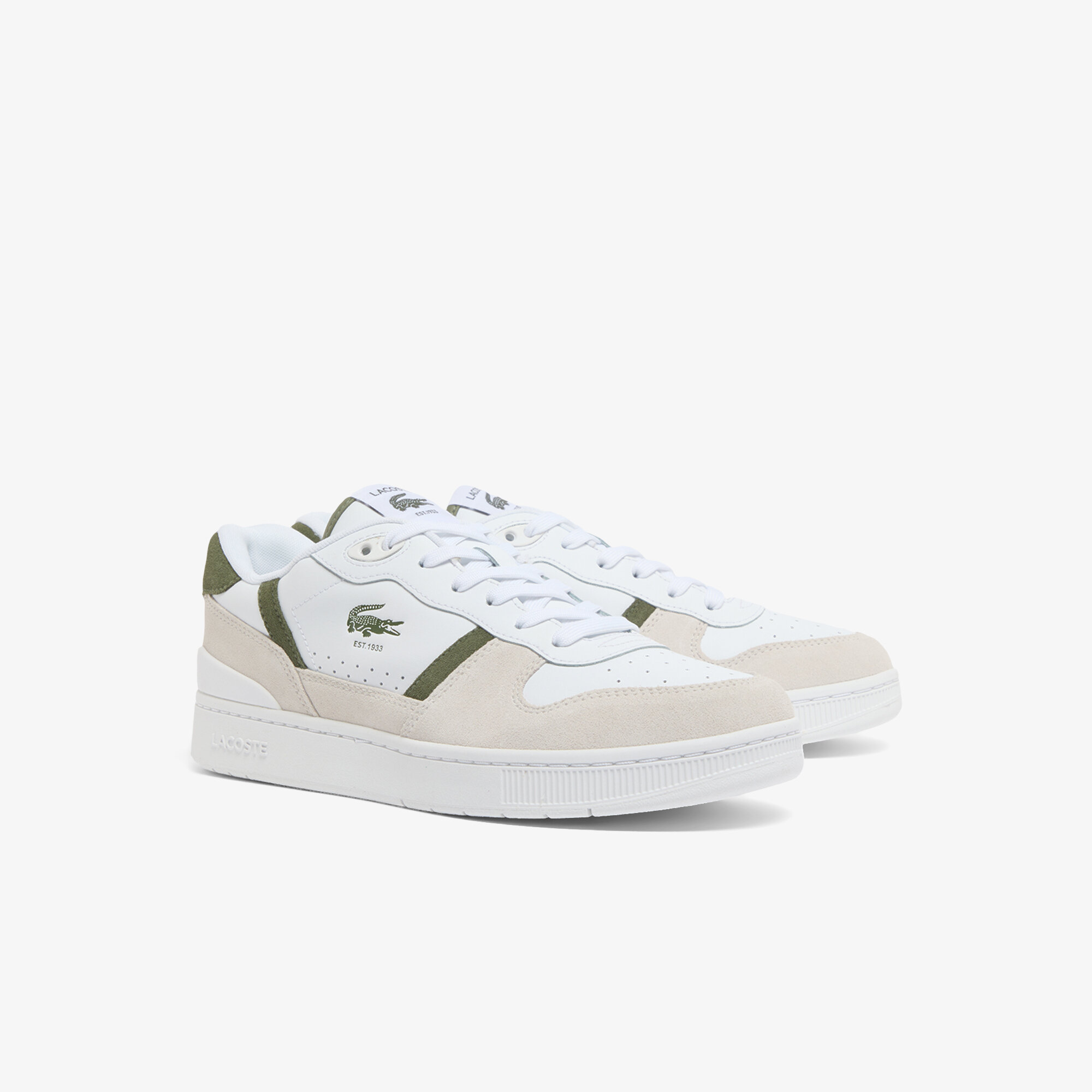 Кеды LACOSTE, размер 7,5 UK, белый — фото 1