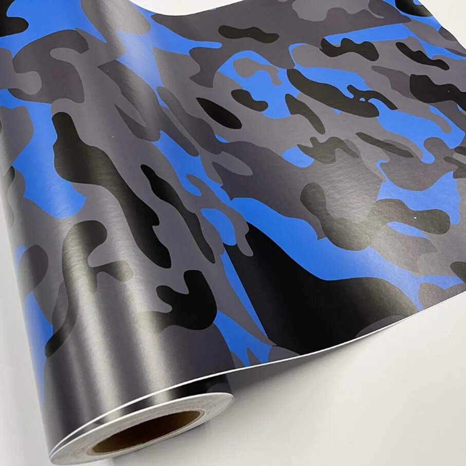Виниловая пленка камуфляж Black blue 10x152 см