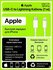 Кабель Iphone USB-C to Lightning (1 м) — Быстрая зарядка для iPhone и передача д...