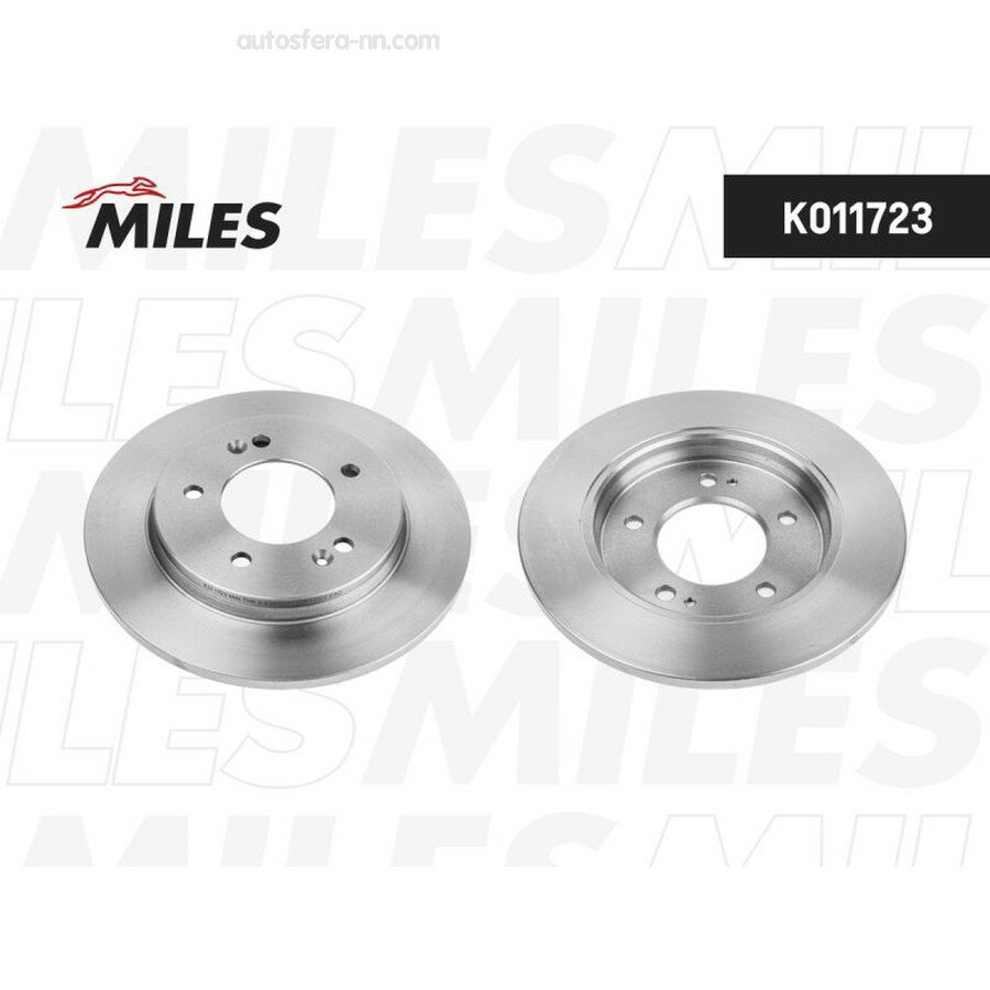 MILES K011723 Диск тормозной HYUNDAI CRETA 16- зад. 4WD