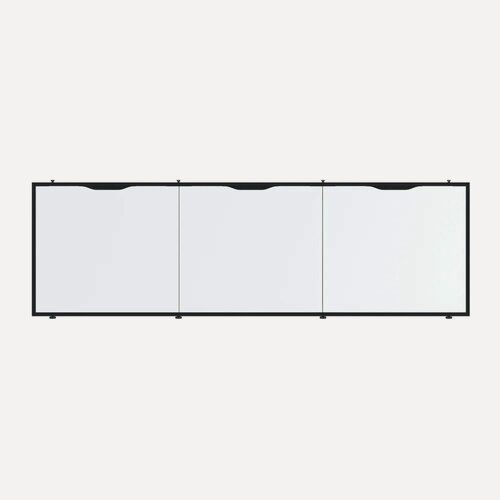 Изображение товара Экран под ванну 1MarKa Grunge Loft GL160IceWhite из МДФ, белый, прямоугольный