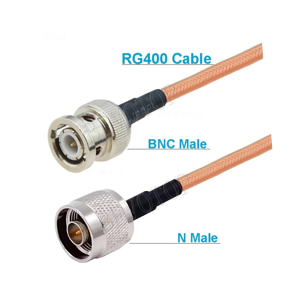 Коаксиальный кабель RG400 BNC M to N M, 1.5M