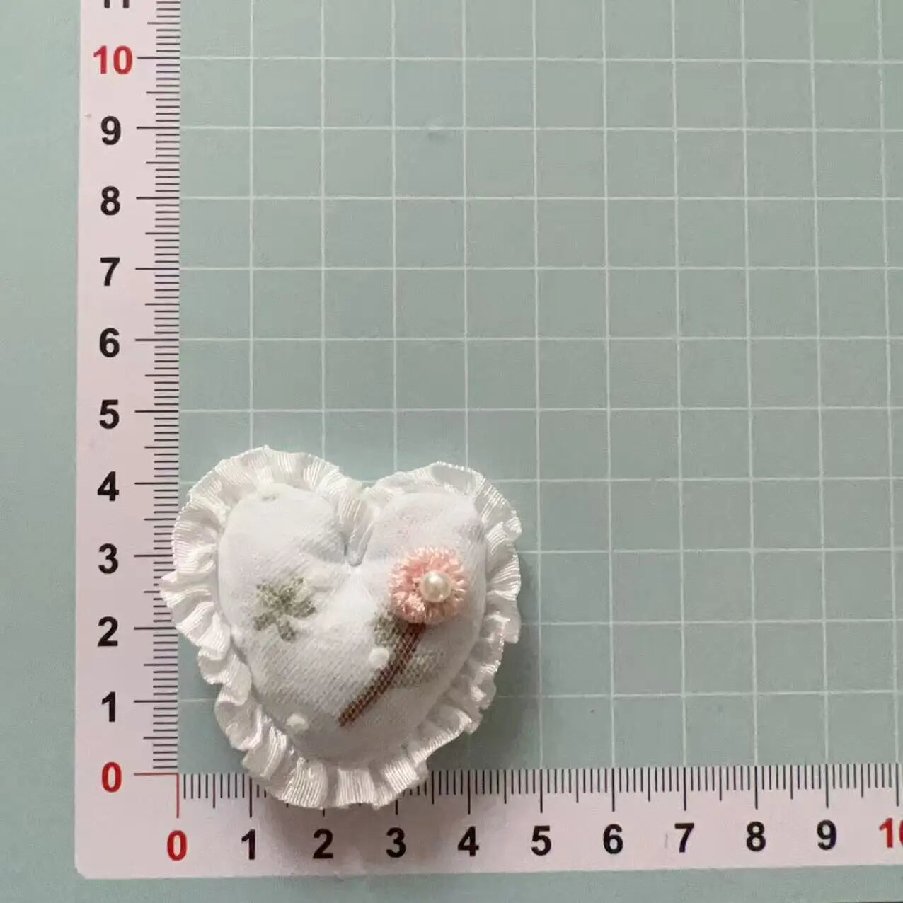 Розовая заколка-брошь в форме кролика Белый, Blue love flower