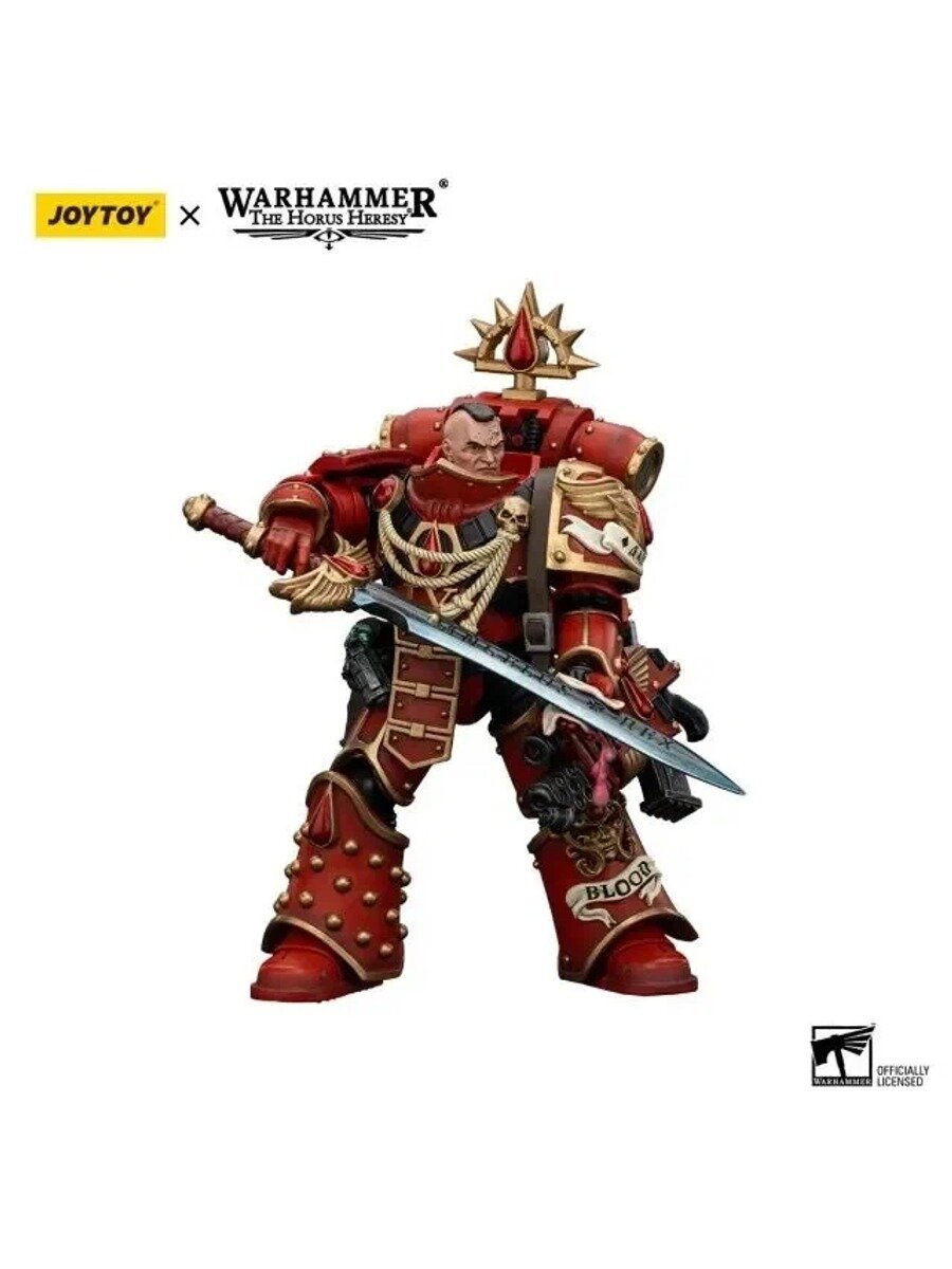 Подвижная фигурка JOYTOY Warhammer 30K 1/18 Action Figures Blood Angels Raldororn First Caprain of the Bloods Angels
