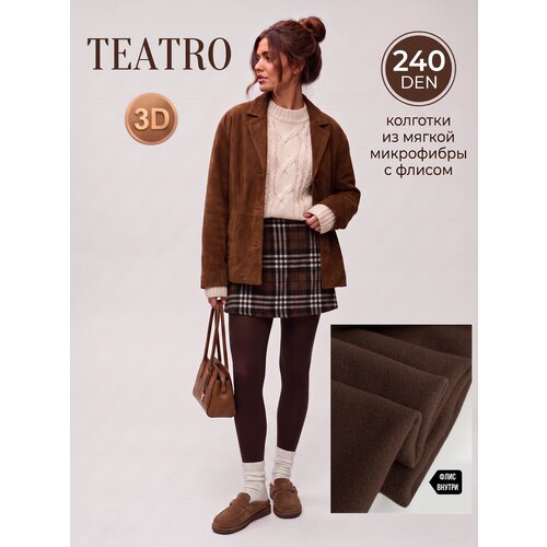фото Колготки teatro, 240 den, размер 2, коричневый