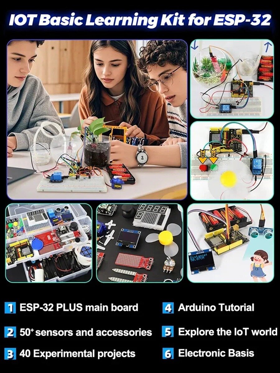 Keyestudio Complete ESP-32 IOT DIY Electronic Learning Kit для Arduino ESP32