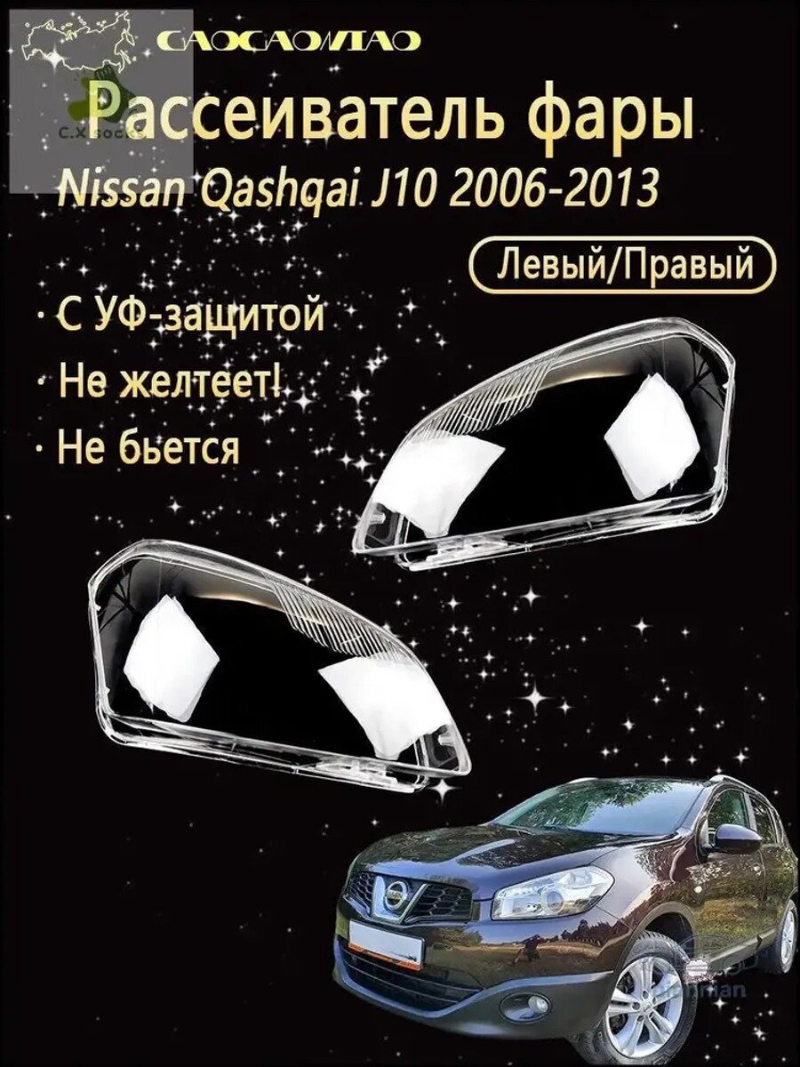 Ремкомплект фары 2006-2013, 2 шт. левый/правый, поликарбонат