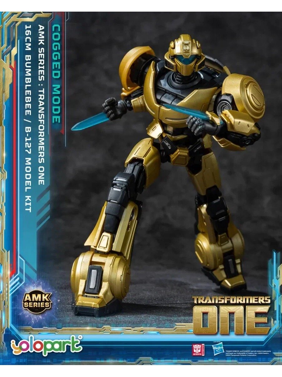 Трансформеры игрушки YOLOPARK TRANSFORMERS ONE AMK Series Cogged Mode B-127(Bumblebee) коллекционный сборочный робот