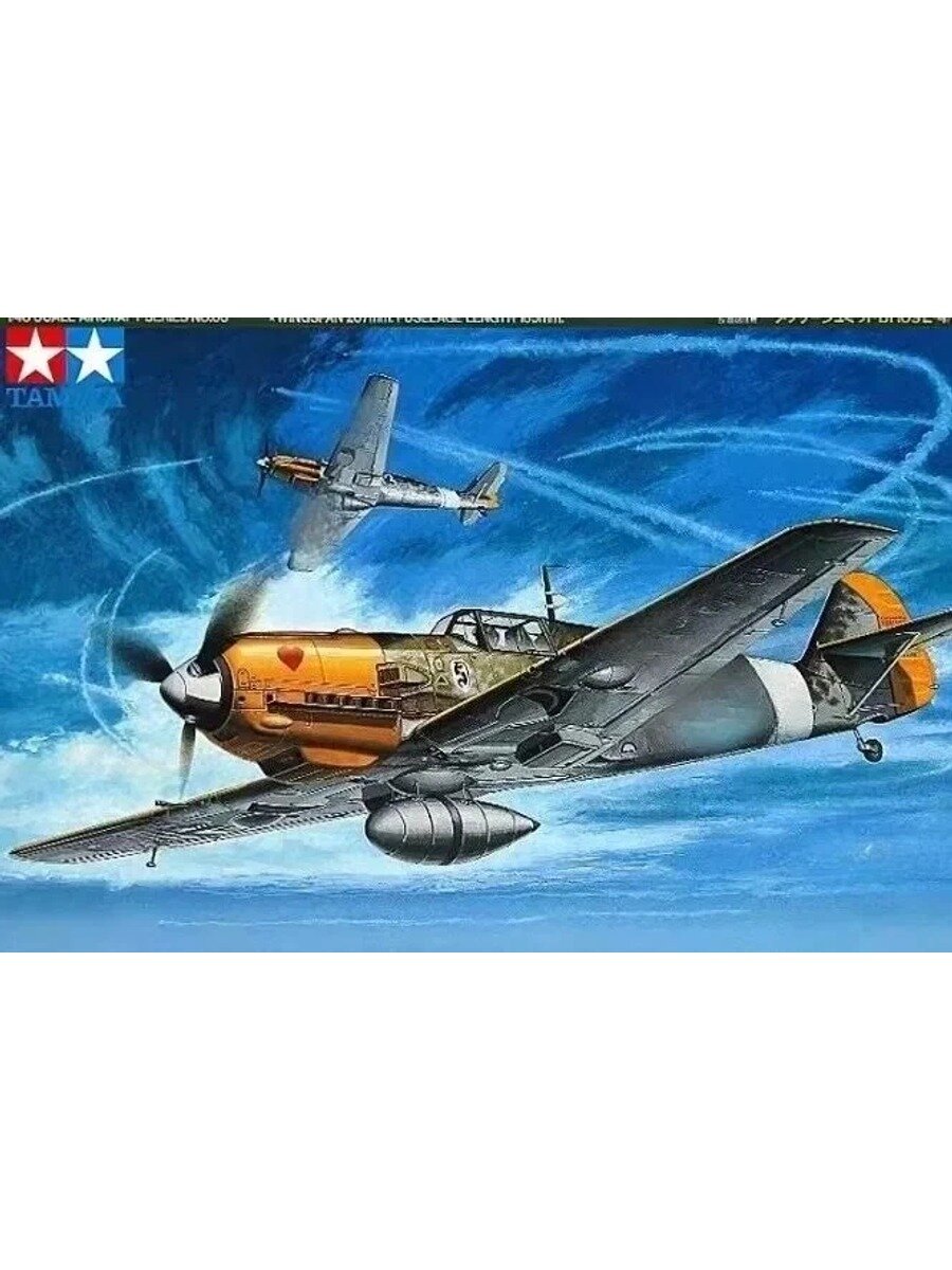 Tamiya 61063 Масштаб 1/48 Сборная модель самолёта Messerschmitt Bf109 E-4/7 Trop