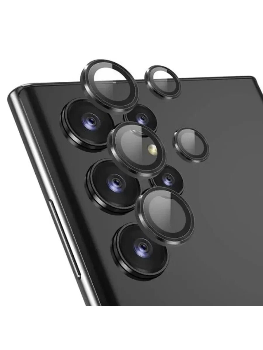 Защитные линзы на камеру для Samsung S25 Ultra (Black)