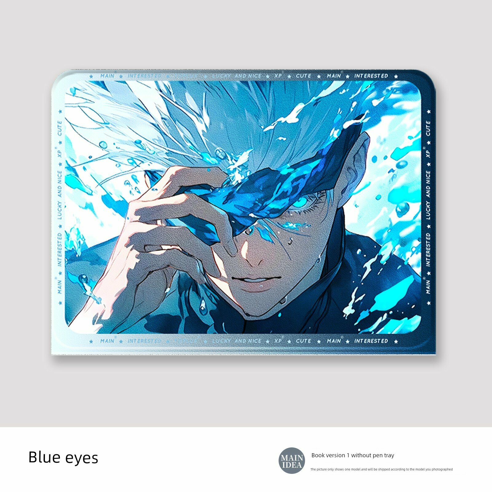 Чехол-накладка для Xiaomi Pad 6S Pro 12.4 дюйма с шелковым рисунком, обычный стиль, синий, иллюстрация синего глаза