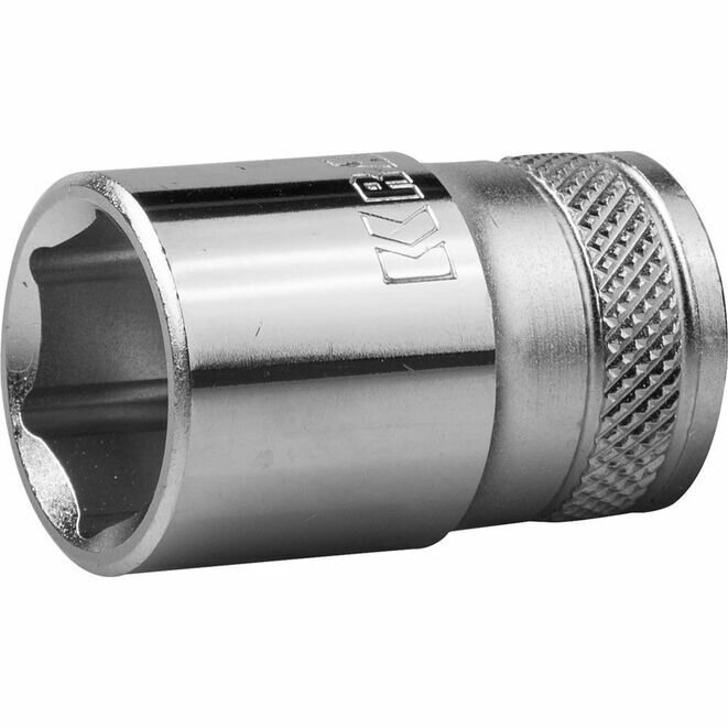Торцовая головка KRAFTOOL 1/2", 17 мм, Cr-V сталь, хромированная