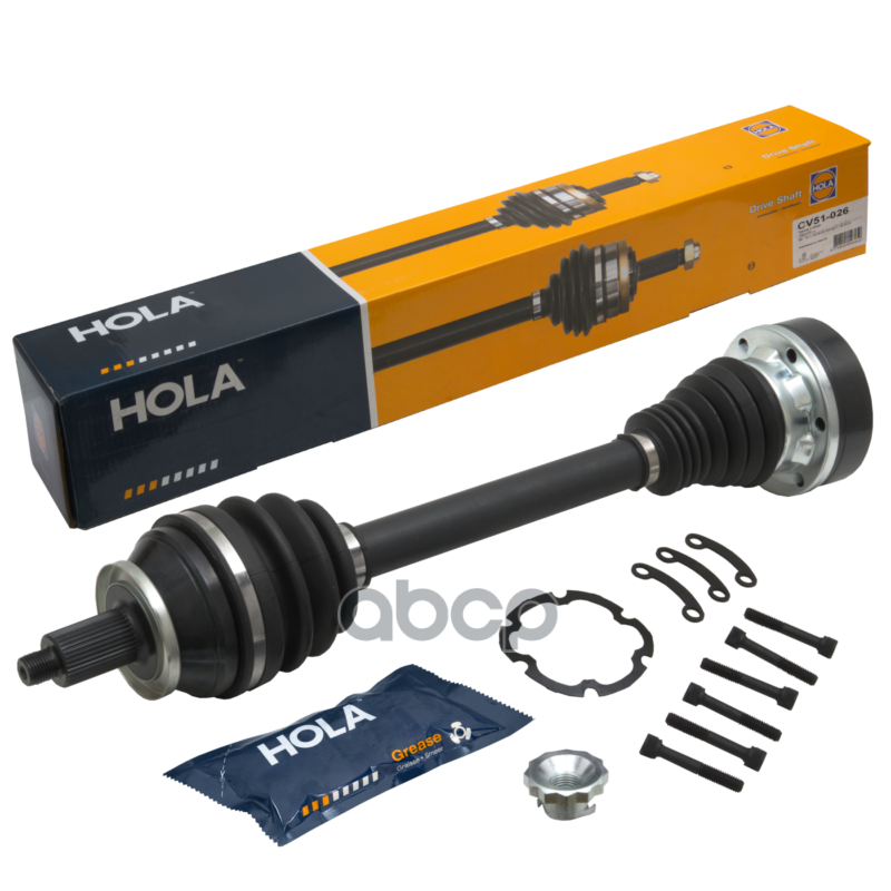 Привод в сборе VW Polo 1.4, 1.6 MT 2010-2020; SKODA Rapid 1.2, 1.6 MT 2012-2019 36 шл, левый HOLA арт. CV51026