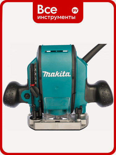 Изображение товара Фрезер Makita RP0900 надежной конструкции, профессиональный ручной, с цангой в комплекте и параллельным упором