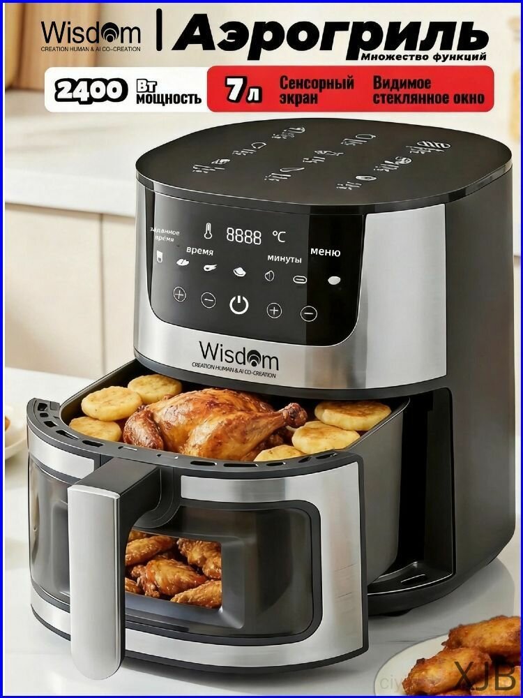 Wisdom Аэрогриль mzm-20260503224423990, черный