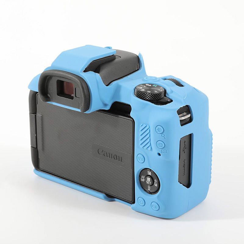 Силиконовый чехол темно-синий для фотоаппарата Canon EOS R50, вес 150 г, 1 шт.