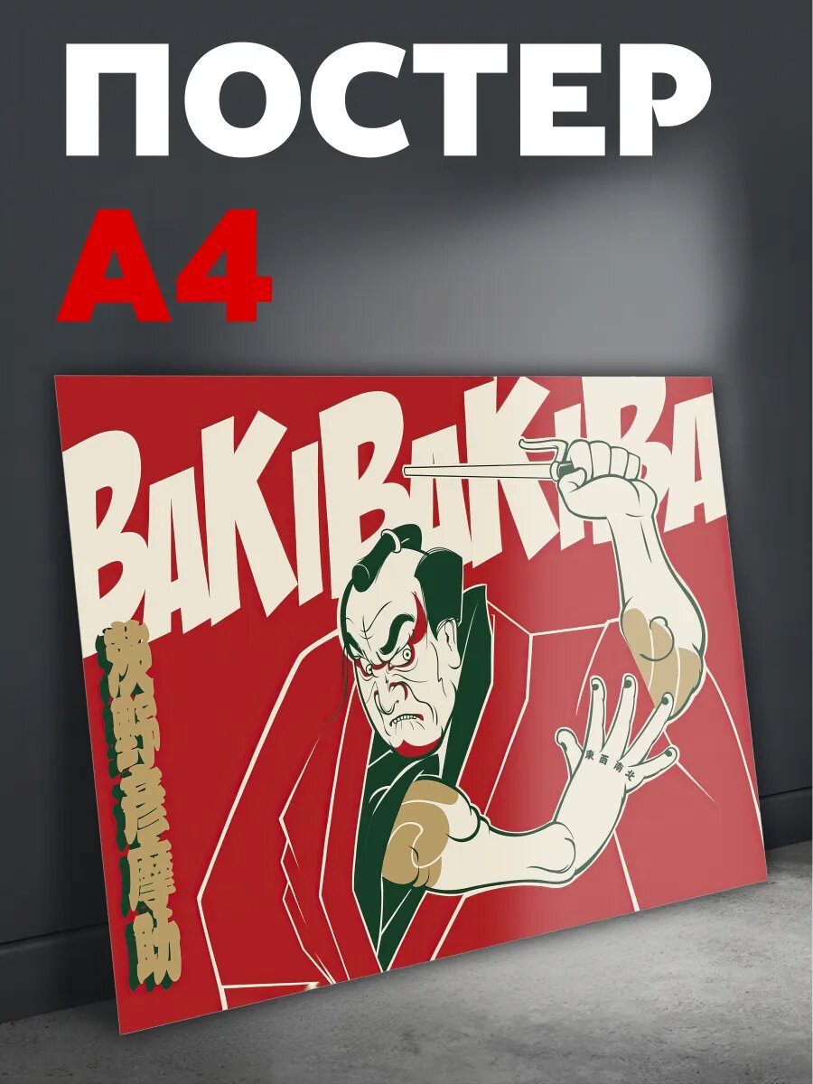 Постер на стену Япония аниме плакат А4