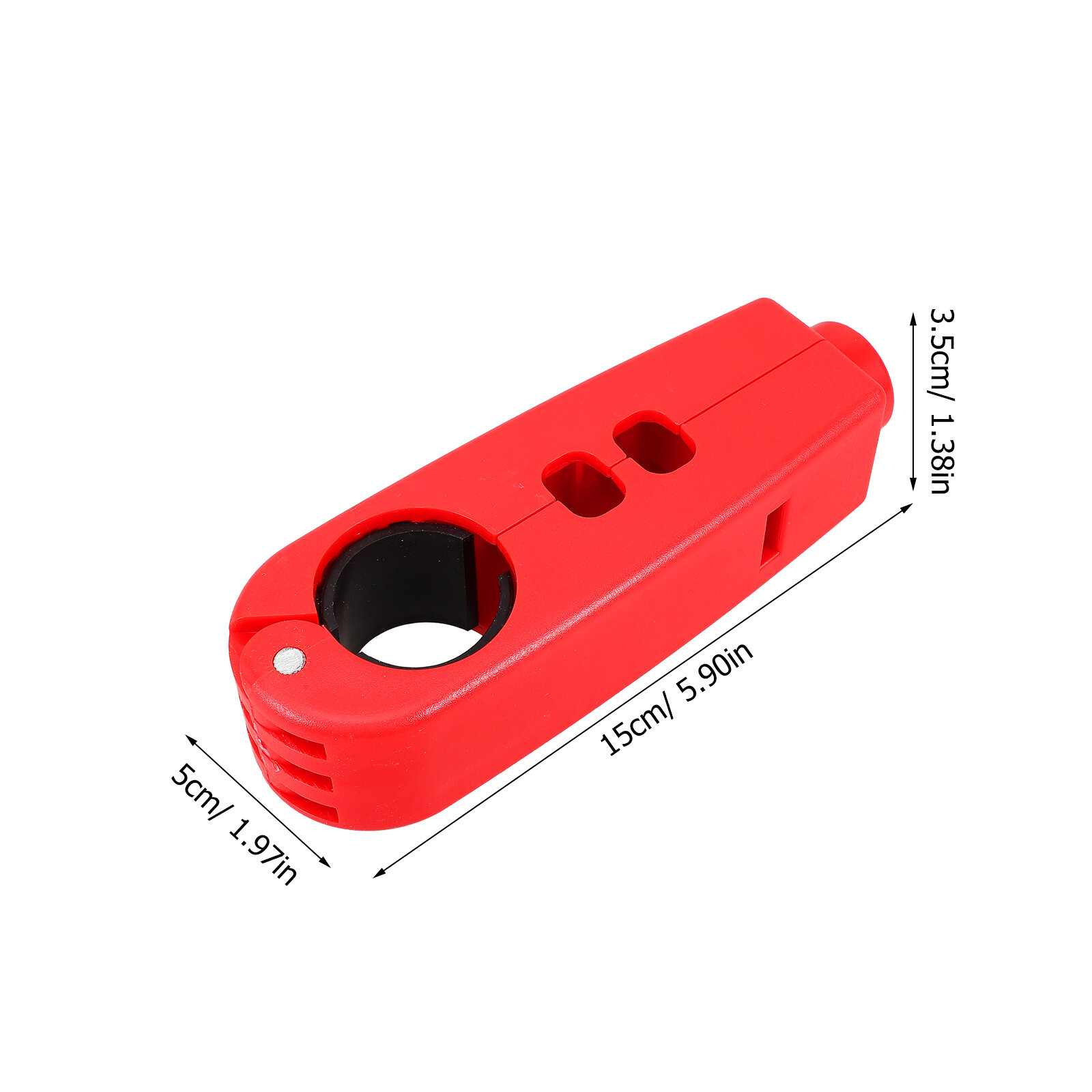 Замок Для Руля Мотоцикла И Велосипеда Красный Размер 15.00X5.00X3.50Cm