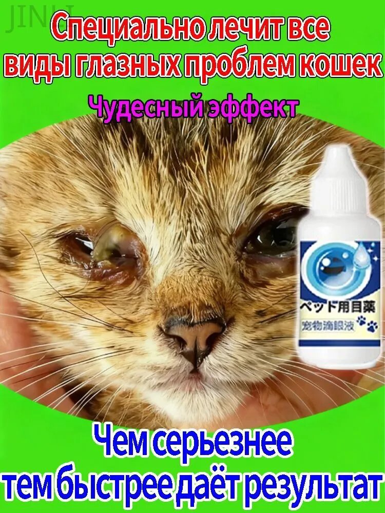 Капли для глаз для собак и кошек от гноя