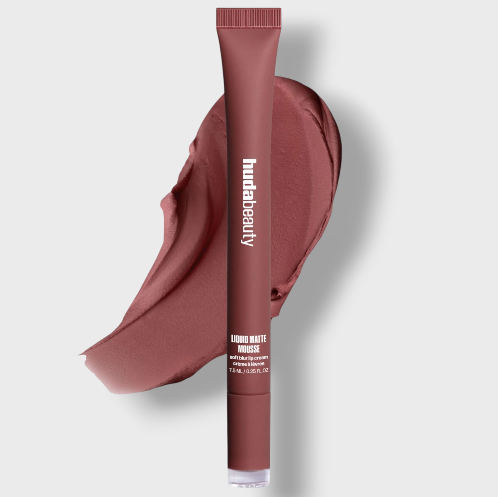 HUDA BEAUTY Матовая помада-мусс для губ Liquid Matte Mousse Soft Blur Lip Cream (Berry Brown) 7.5 мл