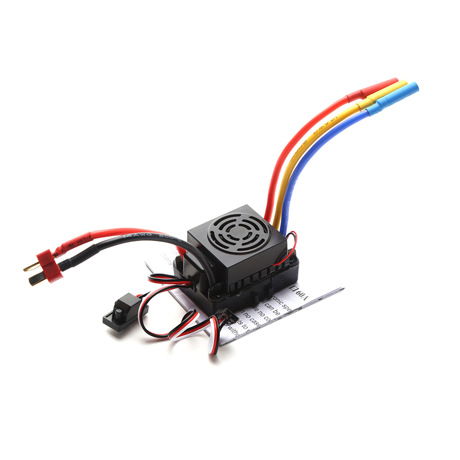 60A Бесщеточный электронный регулятор скорости ESC T Plug 5,8 В 3A BEC для радиоуправляемого автомобиля 1/10