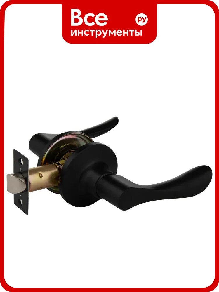 Ручка с защелкой-кноб PALIDORE Arsenal 891 BLACK PS, черн. 98761492