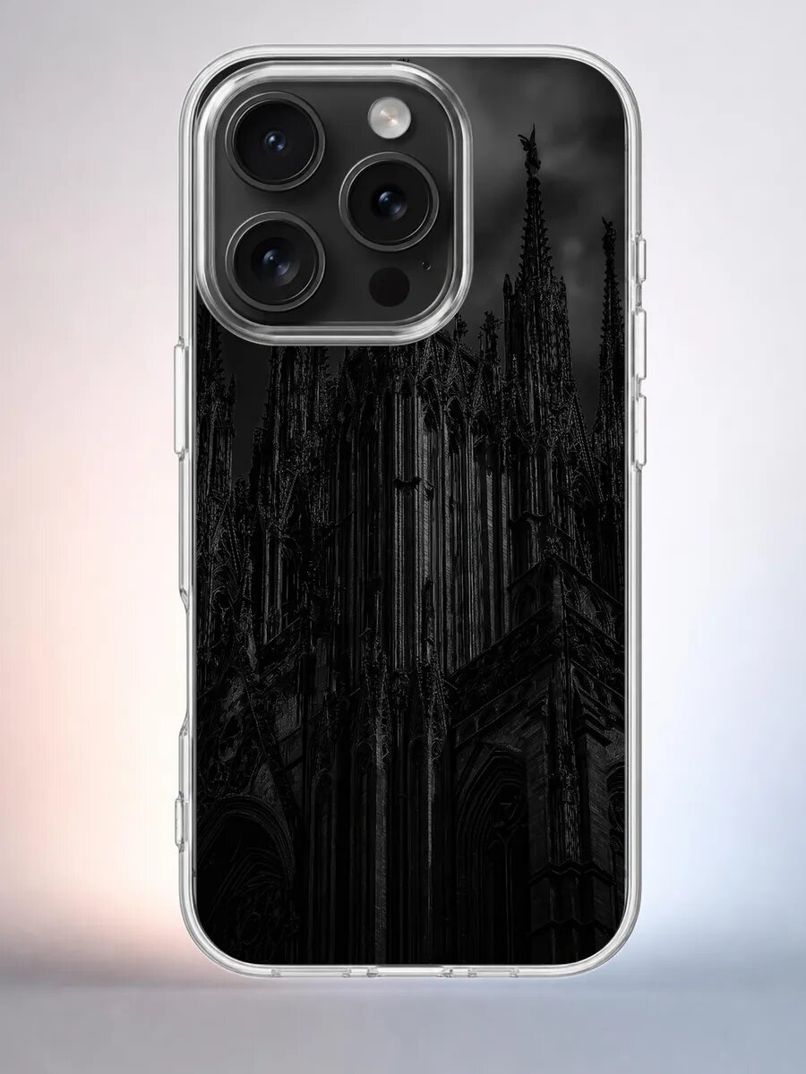 Чехол iPhone 15 Pro шпиль силиконовый